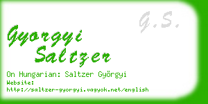 gyorgyi saltzer business card