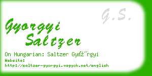 gyorgyi saltzer business card